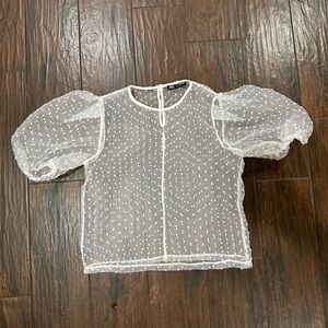 Zara top white size small - wore once